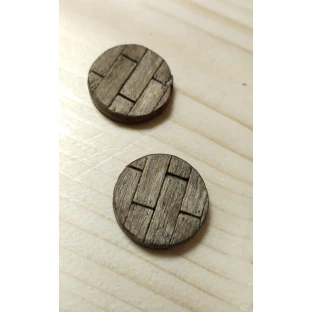 Dřevotřískové podstavce MDF Bases - Round 25mm (20 ks)