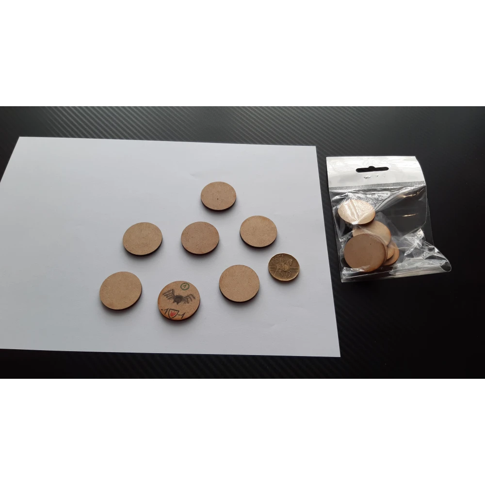 MDF Bases - Round 32mm (20 pcs)