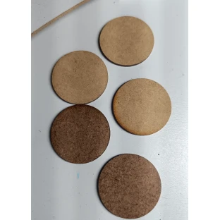 Dřevotřískové podstavce MDF Bases - Round 40mm (10 ks)