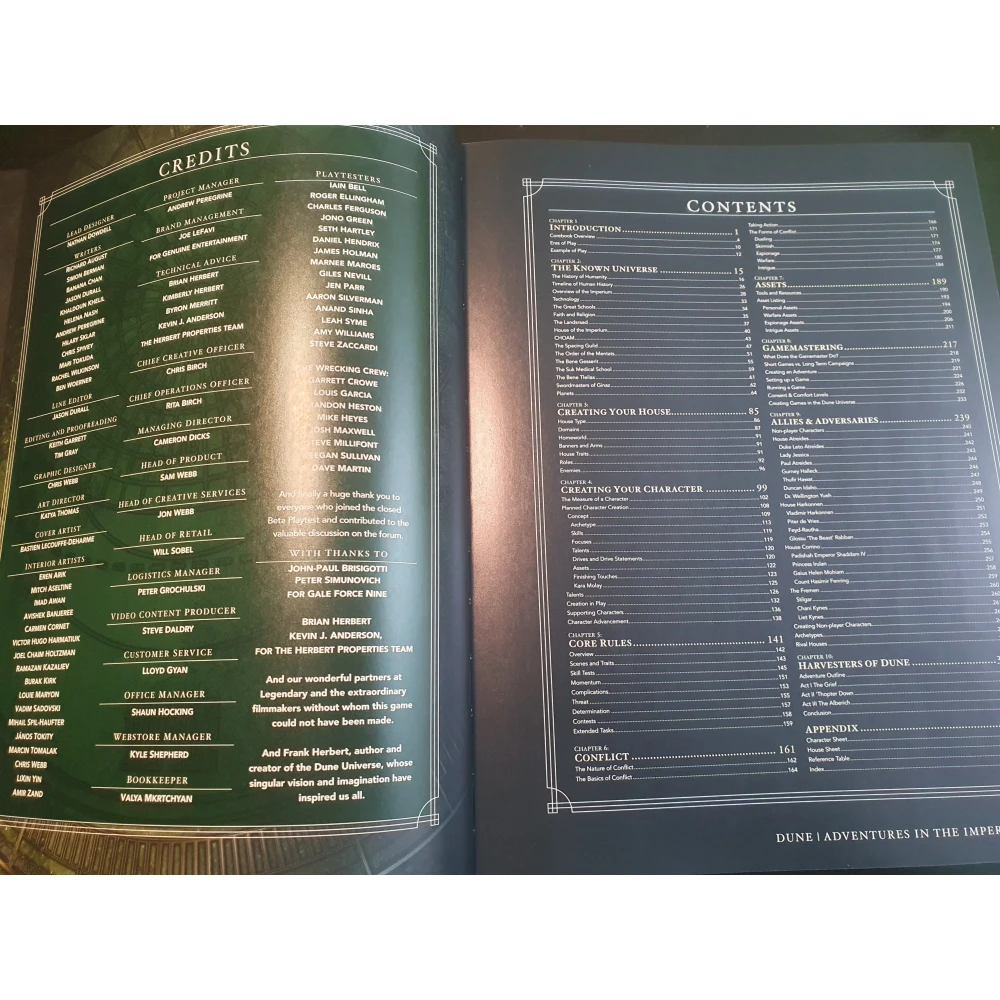 Dune RPG: Adventures in the Imperium Core Rulebook