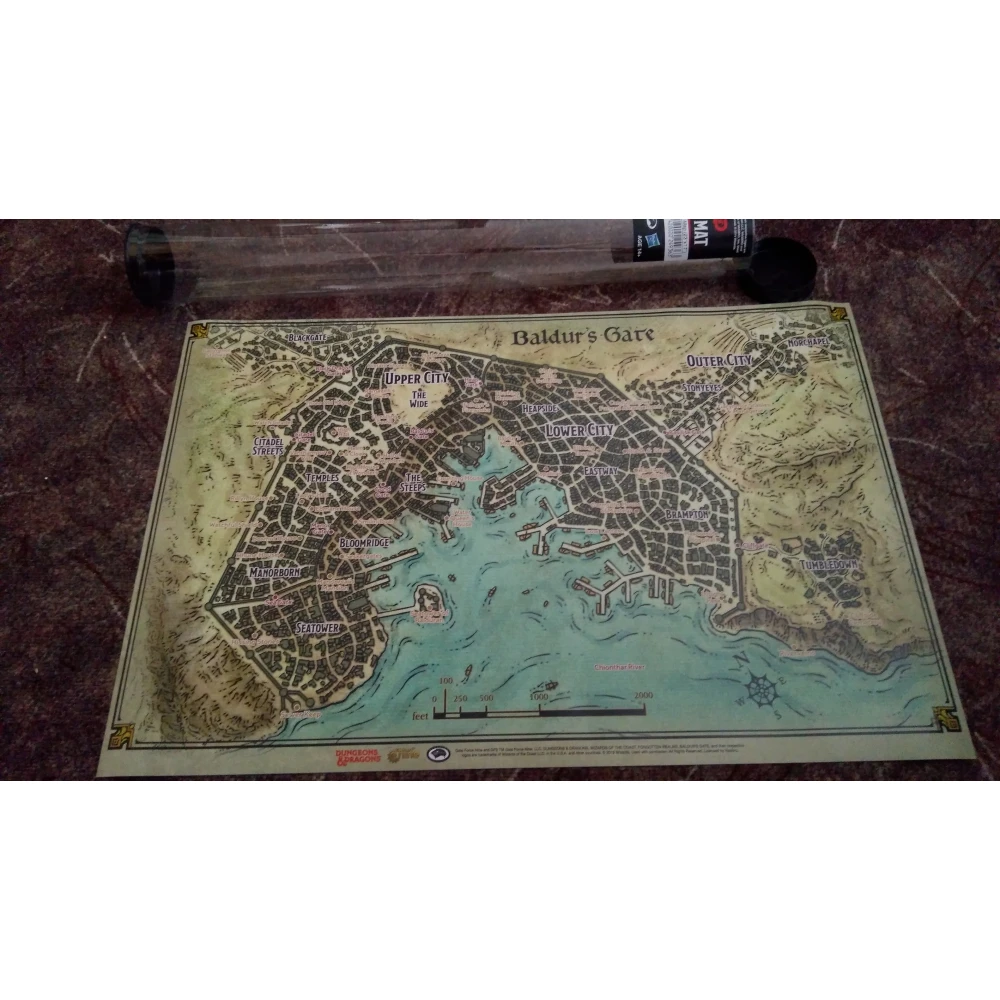 Dungeons & Dragons: Descent Into Avernus - Baldur's Gate Map