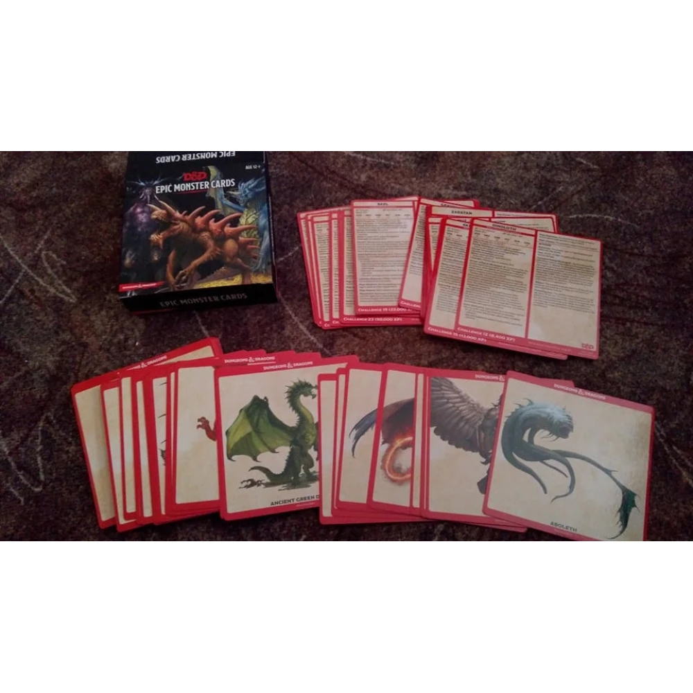 Dungeons & Dragons: Monster Card - Epic Monsters (77 karet)