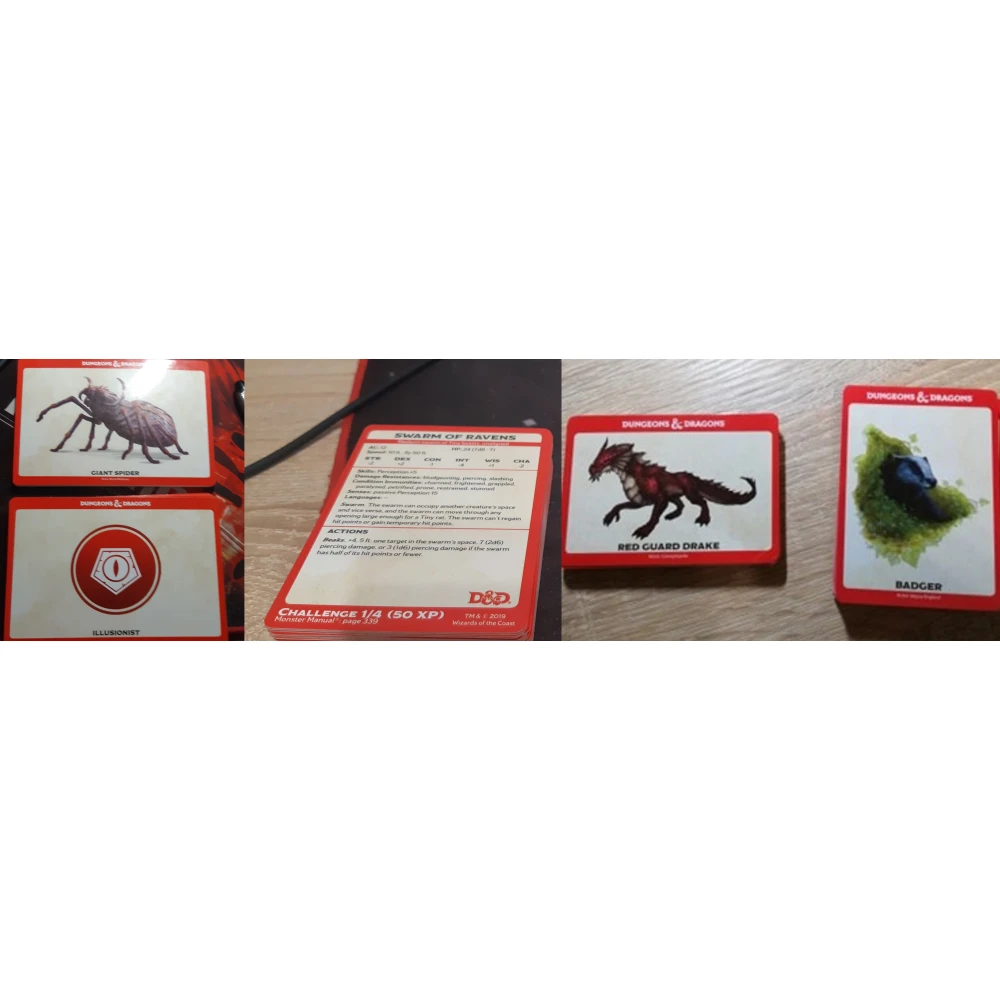 Dungeons & Dragons: Monster Card - NPCs & Creatures (182 karet)
