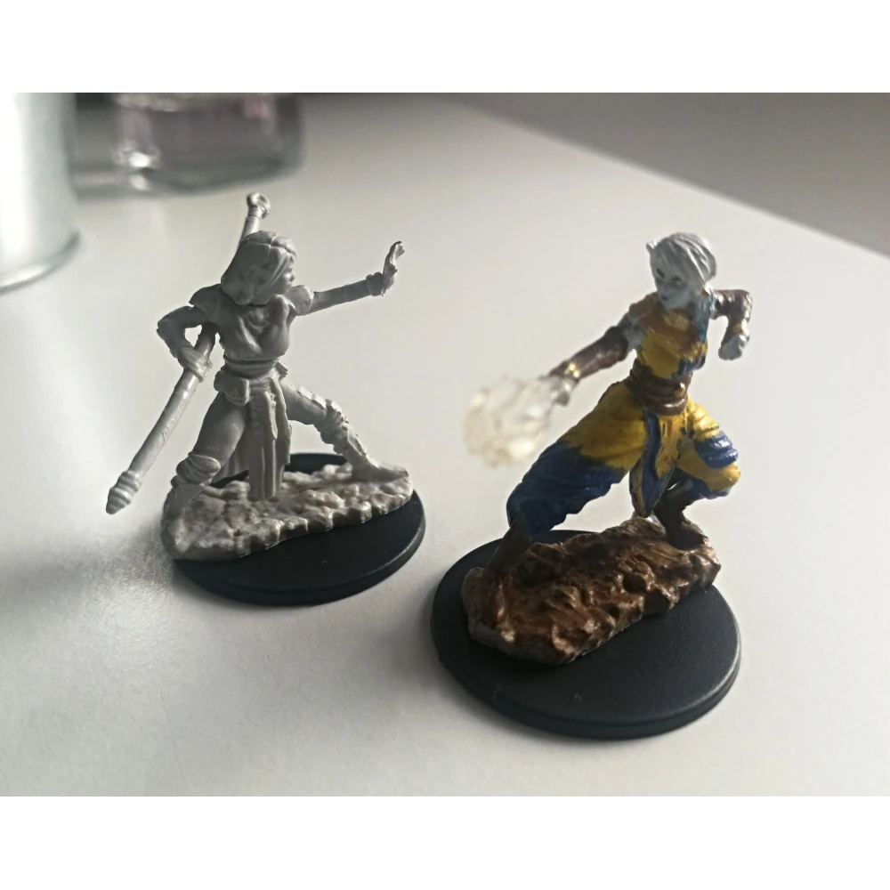 Dungeons & Dragons: Nolzur's Miniatures - Female Half-Elf Monk