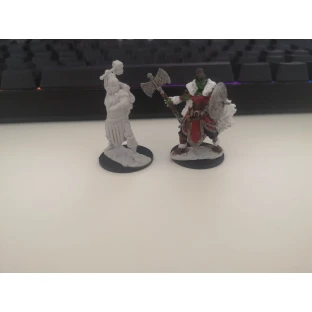 Dungeons & Dragons: Nolzur's Miniatures - Female Half-Orc Barbarian