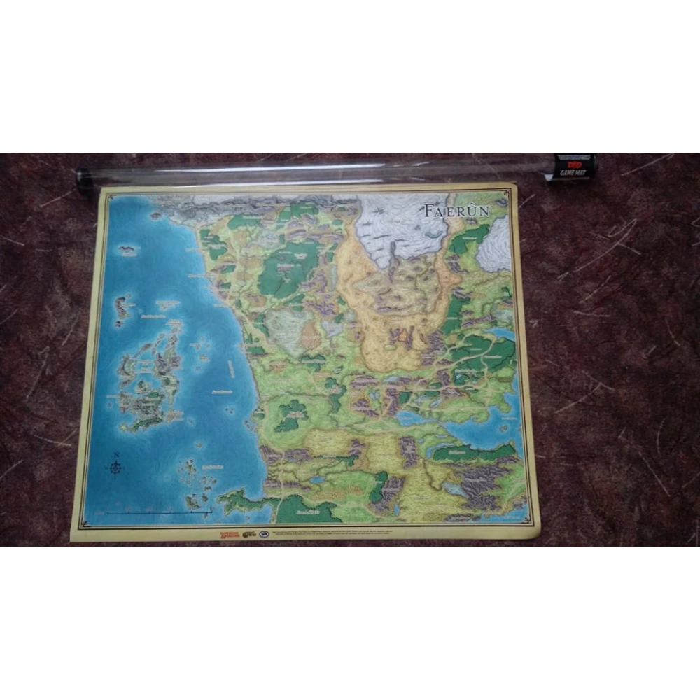 Dungeons & Dragons: Sword Coast Adventurer's Guide Faerûn Map