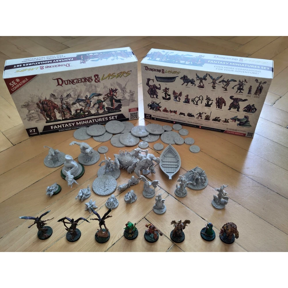 Dungeons & Lasers: Fantasy Miniatures Set