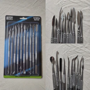 Green Stuff World: Modeling Tools, 10 pcs