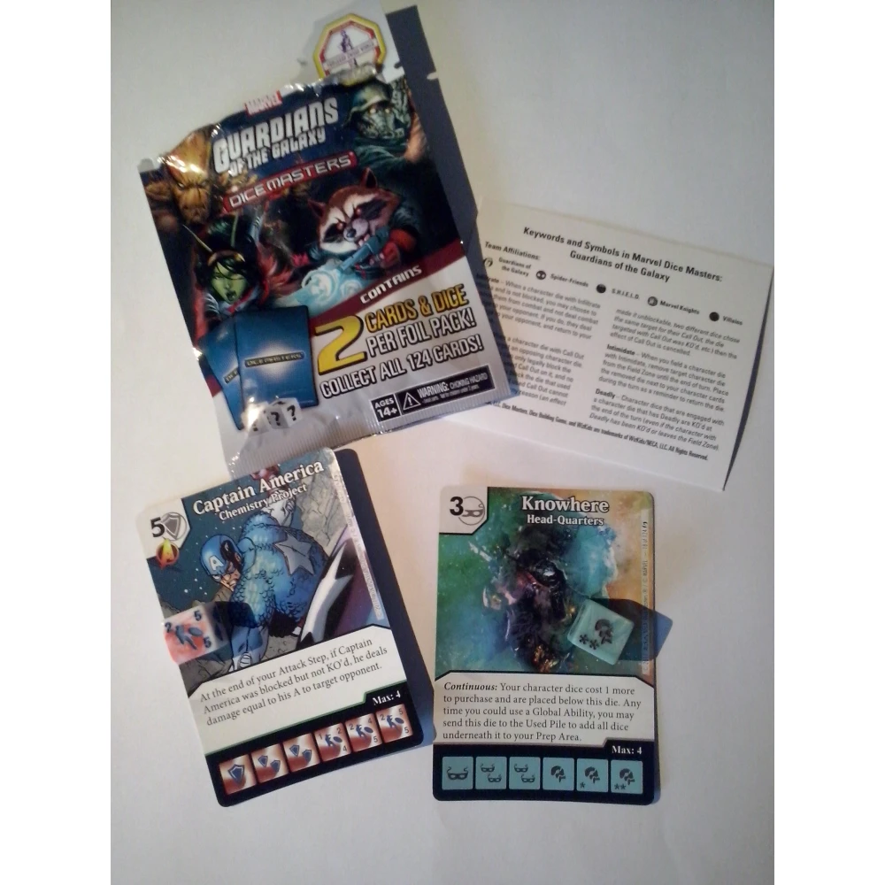 Guardians of the Galaxy Gravity Feed: Marvel Dice Masters Booster