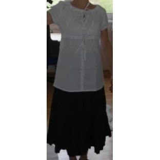 Short-sleeved blouse - white