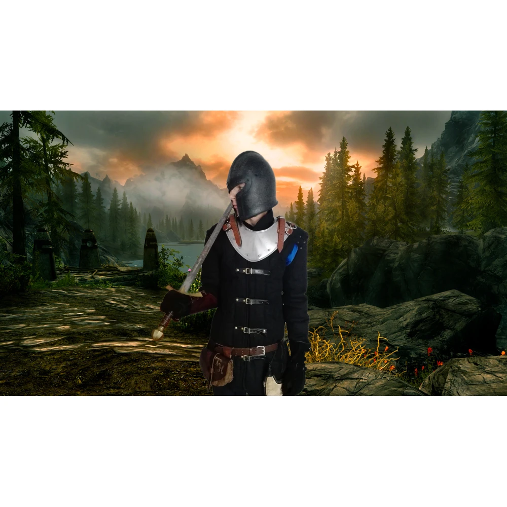 Barbuta Helmet - blackened