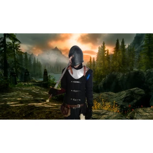 Barbuta Helmet - blackened