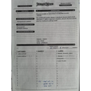 Jeskyně a draci - Party Sheet