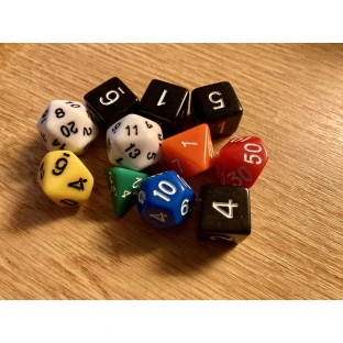 Jeskyně a draci - 11-dice set