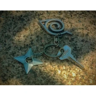 Klíčenka Naruto - 3D Shuriken Konoha