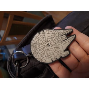 Star Wars Keychain - Millennium Falcon, rubber