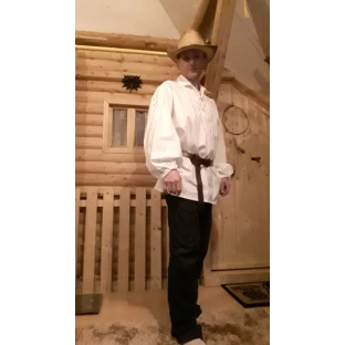 Cotton Musketeer Shirt - white