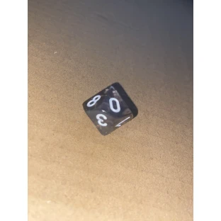 Translucent d10 die