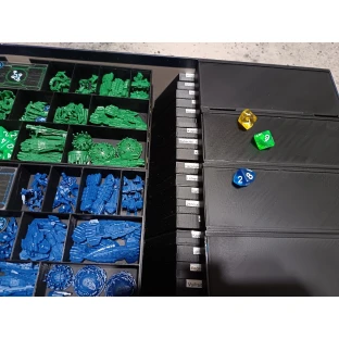 Translucent d10 die