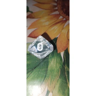 Translucent d10 die