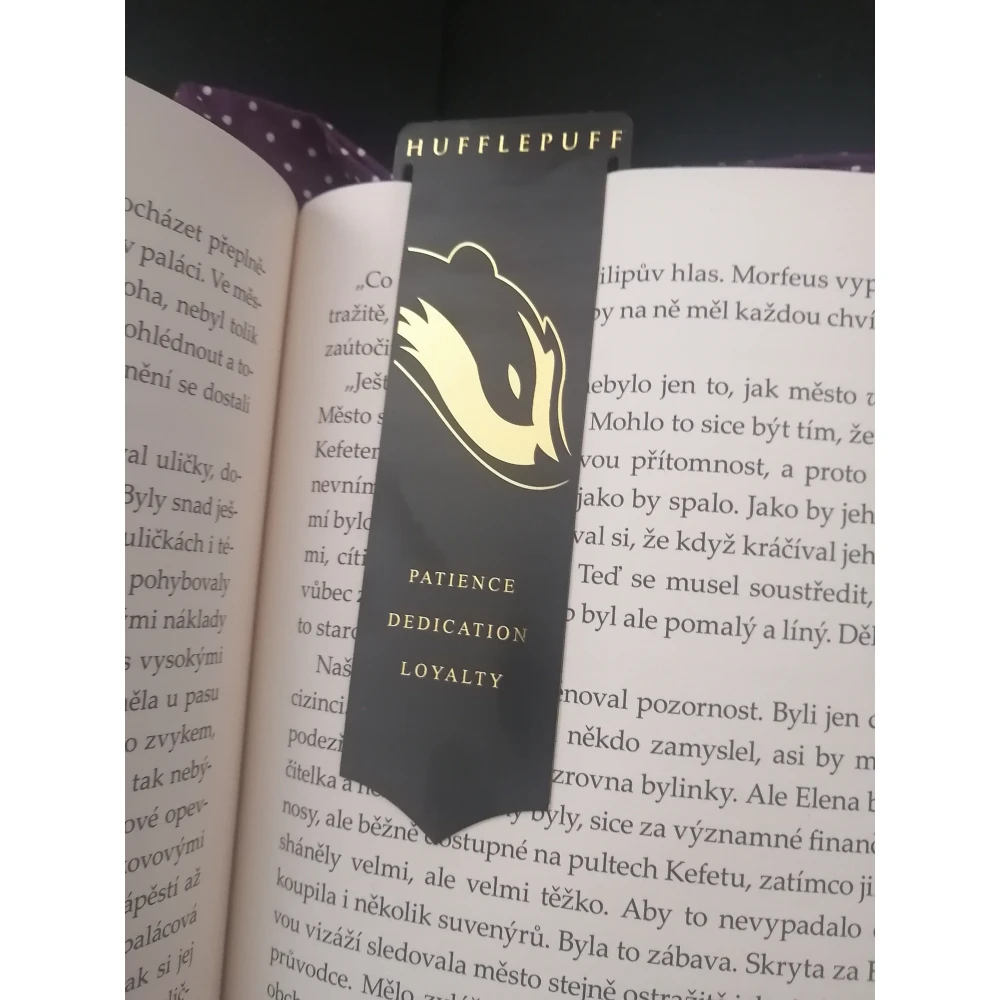 Kovová záložka Harry Potter - Koľaj Bifľomor