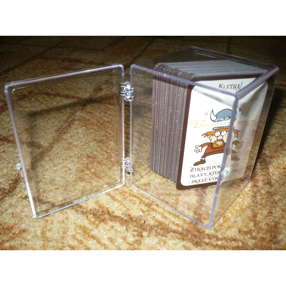 Kartenbox für 150 Karten - transparent, aufklappbar (Ultra Pro)