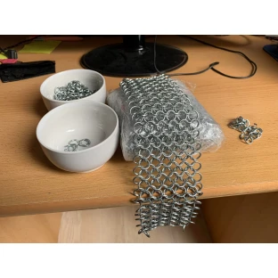 Kettenringe für Kettenhemd 8/1,6 mm - verzinkt