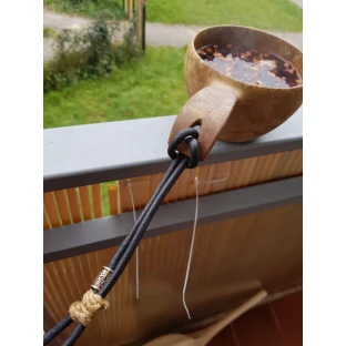 Guľatá kožená šnúra - prírodná