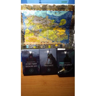 Legendy o Osamělém Vlkovi - komplet 6 knih s mapou a plackou