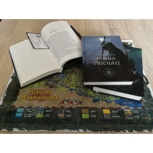 Legendy o Osamělém Vlkovi - komplet 6 knih s mapou a plackou