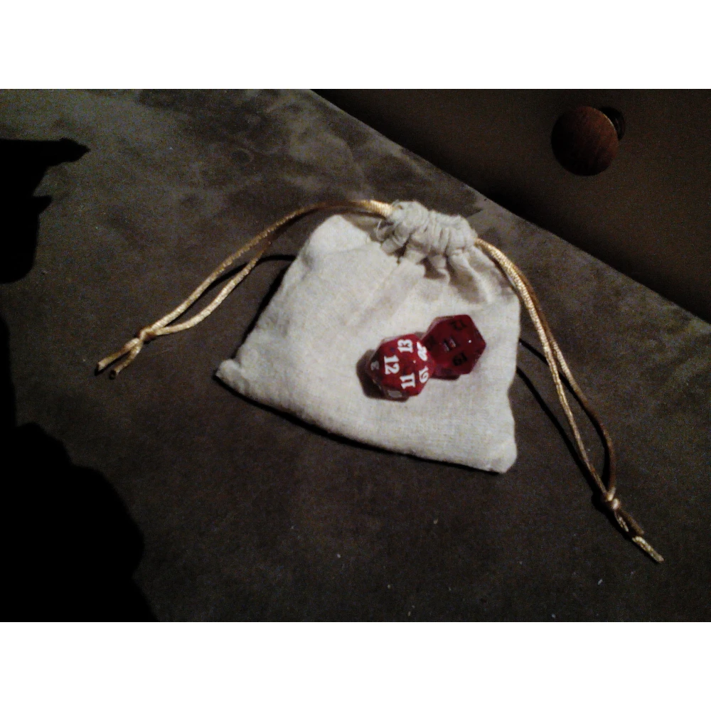 Blackfire Linen Dice Bag