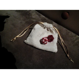 Blackfire Linen Dice Bag