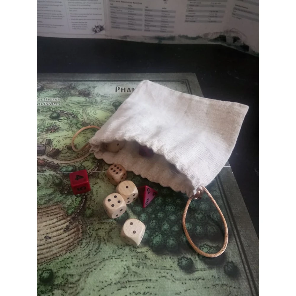 Blackfire Linen Dice Bag