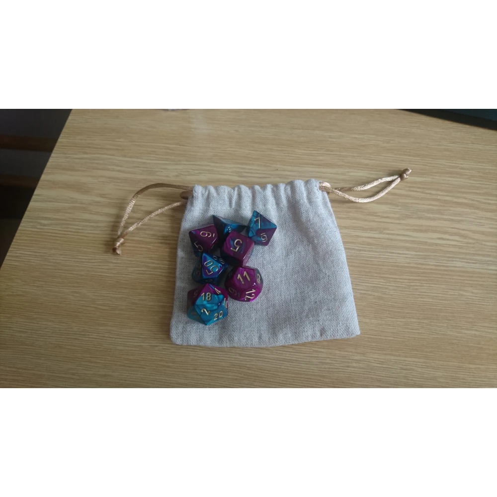 Blackfire Linen Dice Bag