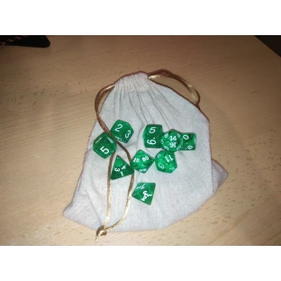 Blackfire Linen Dice Bag