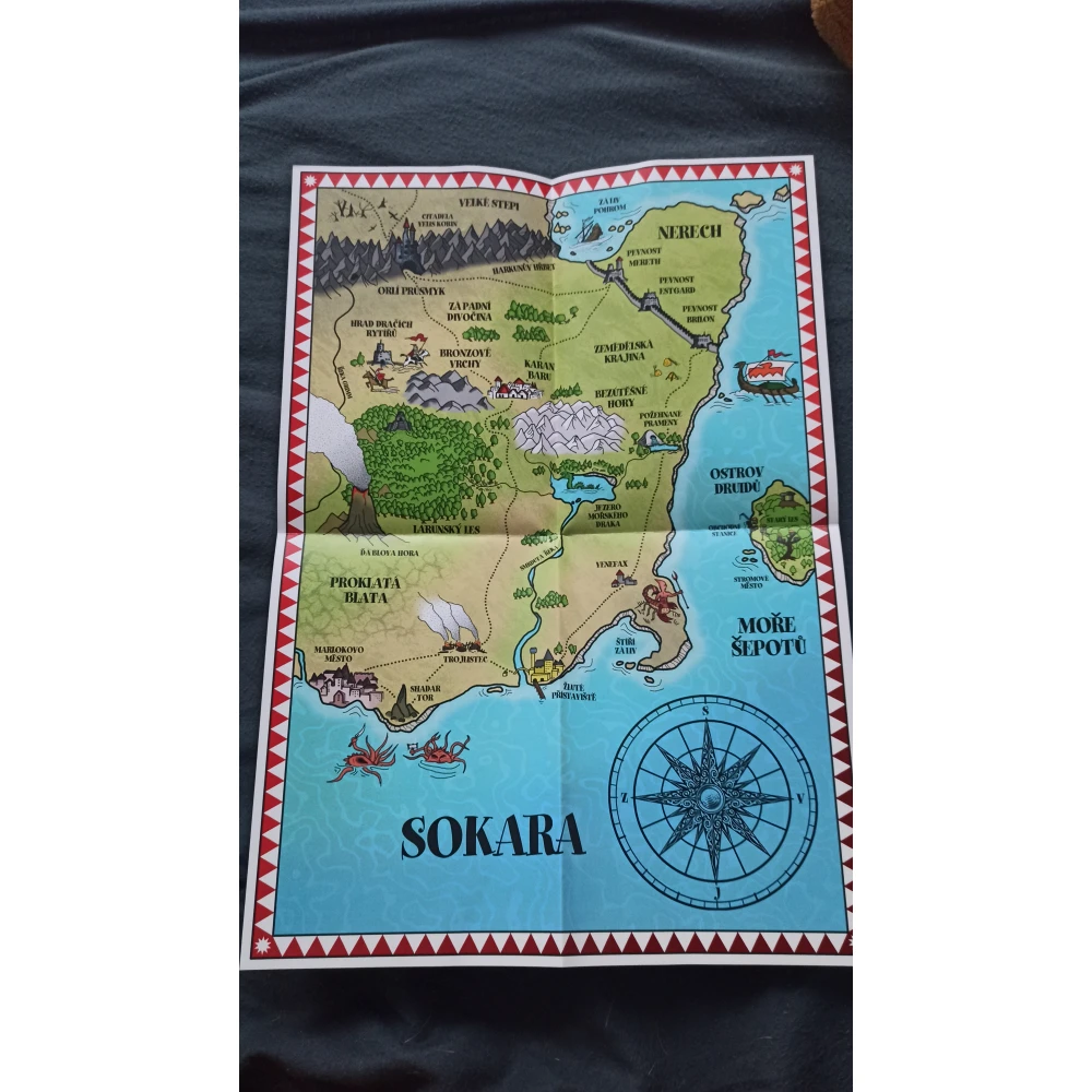 Mapa Bájné země: Válkou zmítané království