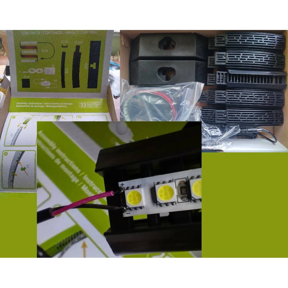 Modelárska LED lampa - čierna