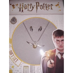 Harry Potter Necklace and Earrings - Golden Snitch