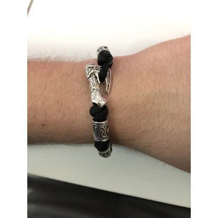 Viking Bracelet - Runes with Axe