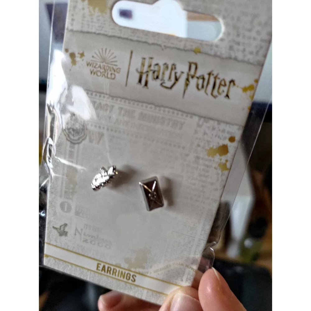 Harry Potter Ohrringe - Eule Hedwig, Stecker