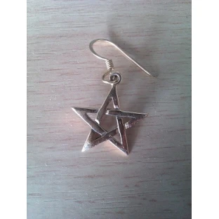 Pentagramové náušnice