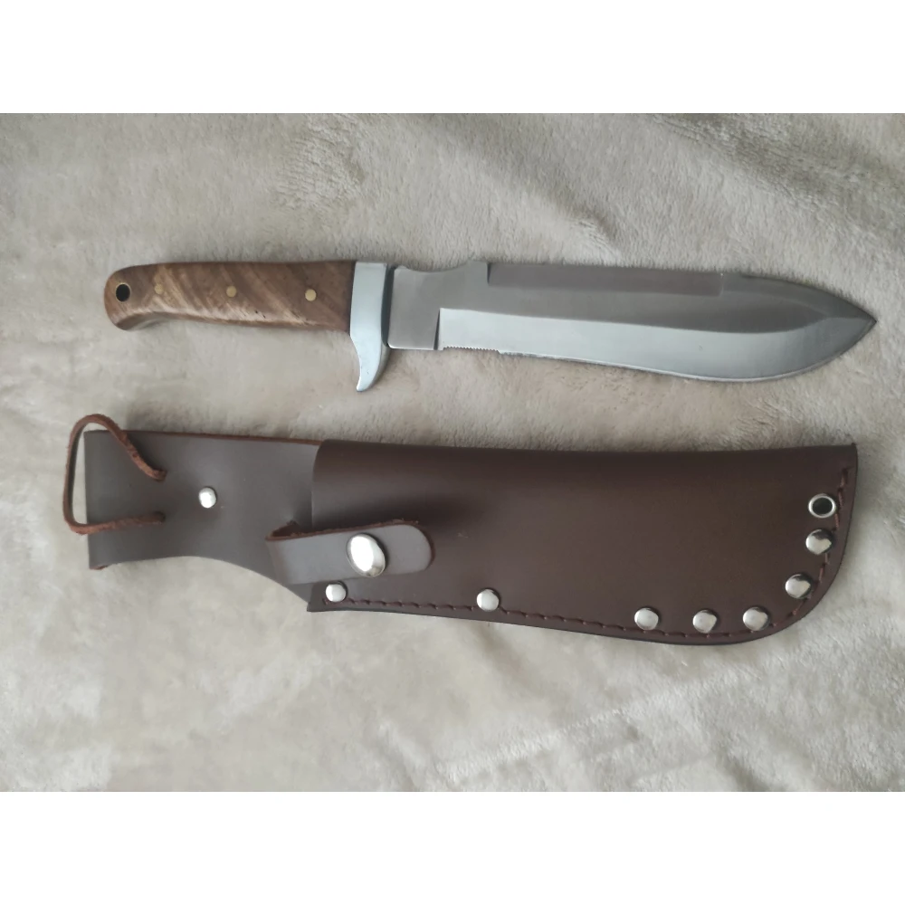 BW Messer mit feststehender Klinge und Lederscheide