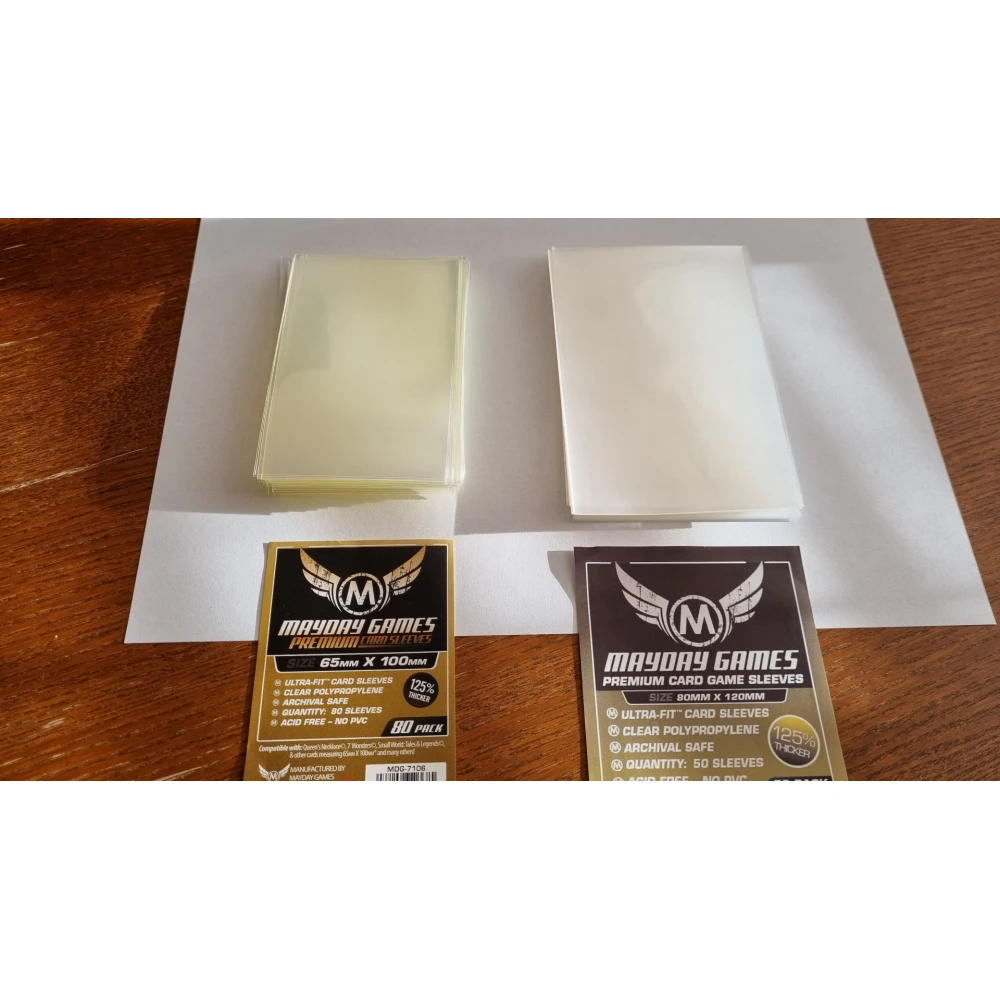 Card Sleeves 65 x 100 mm (Mayday Premium)
