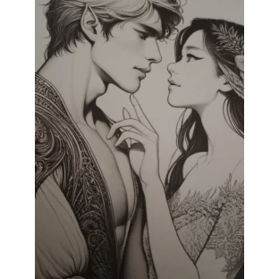Malbuch - Romantasy Coloring Book
