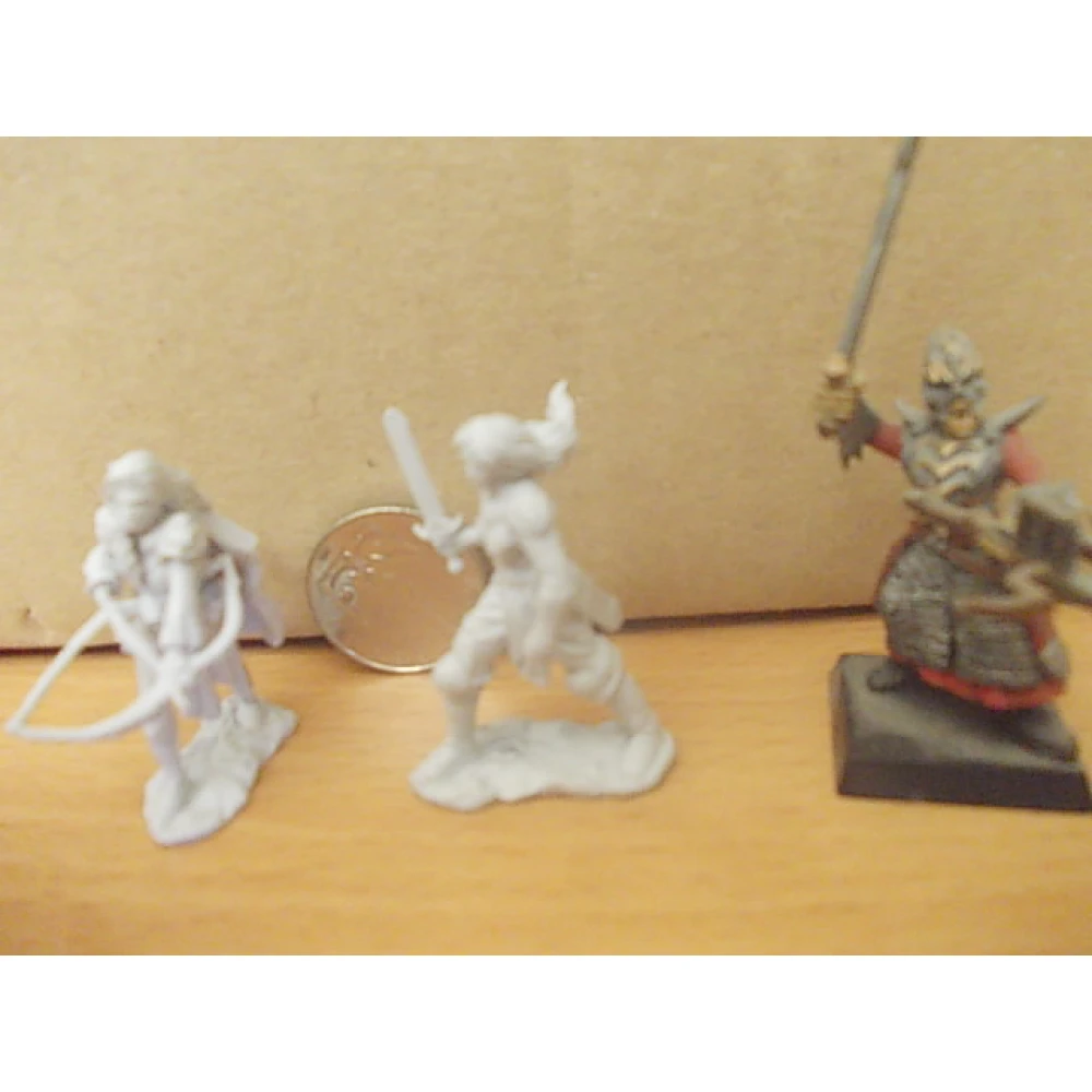 Pathfinder Battles: Deep Cuts Miniatures - Human Female Fighters
