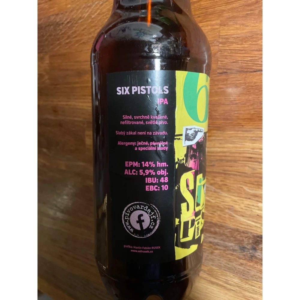Pivo Dejf Six Pistols HAZY IPA