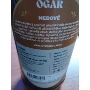 Pivo Ogar Medový speciál