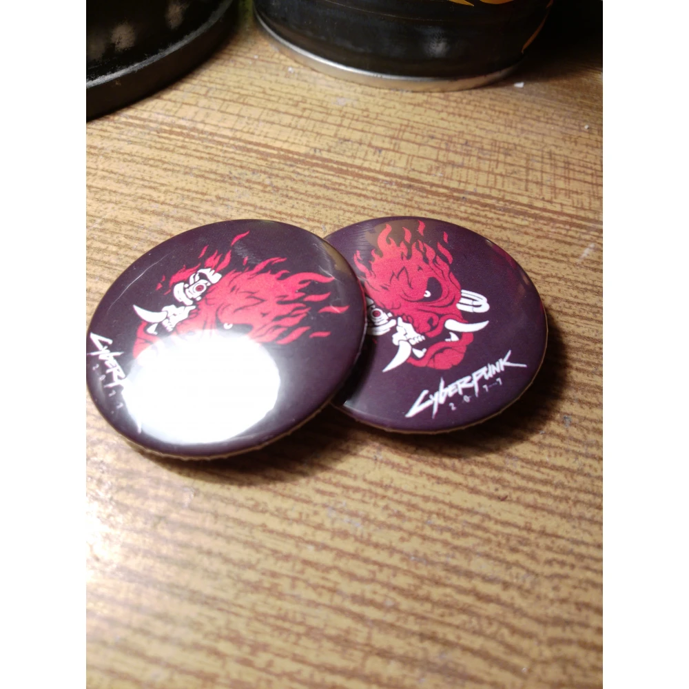 Cyberpunk 2077 Button - Samurai