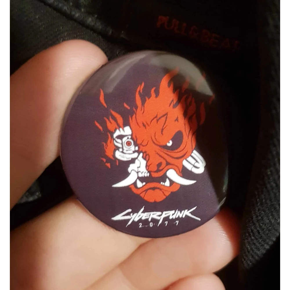 Cyberpunk 2077 Button - Samurai