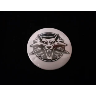 Witcher-Button weiß